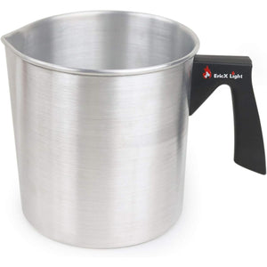EricX Light Candle Making Pouring Pot,2 pounds,Double Boiler Wax Melting Pot,Dripless Pouring Spout & Heat-Resisting Handle Designed,Aluminum Construction Candle Making Pitcher