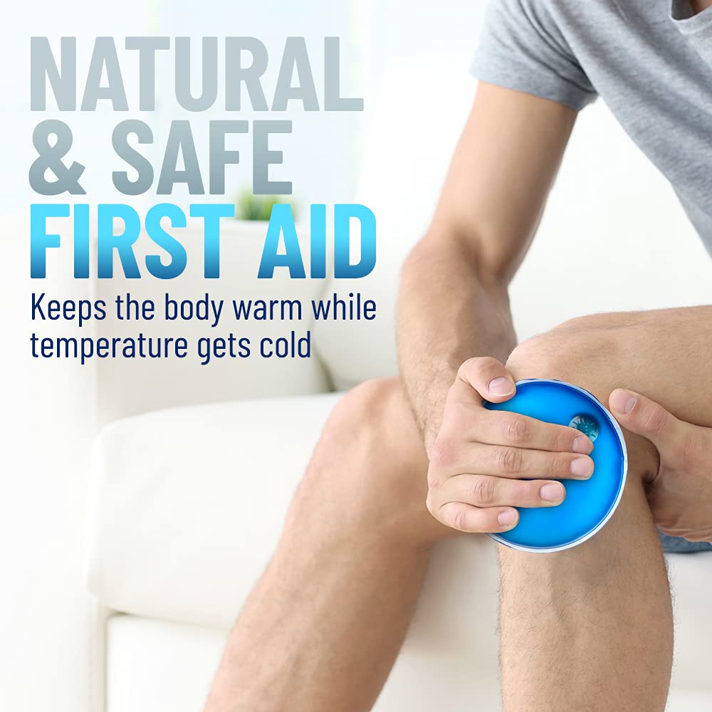 Buy now Reusable Heat Packs, Set of 8 - Gel Hand Warmer with Snap to Heat Metal Disc Technology for One Click Heating - Instant to Go Pocket Hand Warmer with Gift Packaging at indiglob india