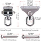 BeneLabel Silent Heavy Duty Swing Hanger, 360° Rotation, Stainless Steel, Heavy Duty, for Swing, Hammock, Yoga, Sandbag, 1000 LB Capacity
