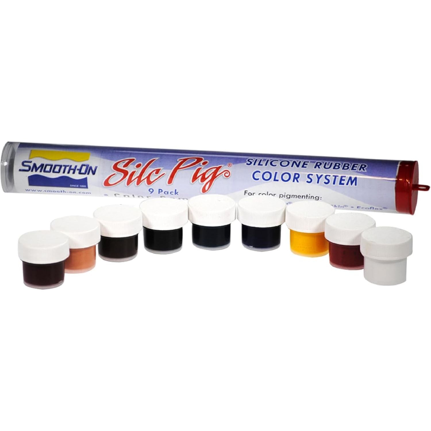 Buy now Smooth-On Silc Pigƒ?› Color Pigments for Silicone, 9-Pack Sampler at indiglob india