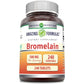 Amazing Formulas Bromelain 500 Mg (300 GDU) | Tablets Supplement | Non-GMO | Gluten-Free | Made in USA (1 Pack | 120 Count)