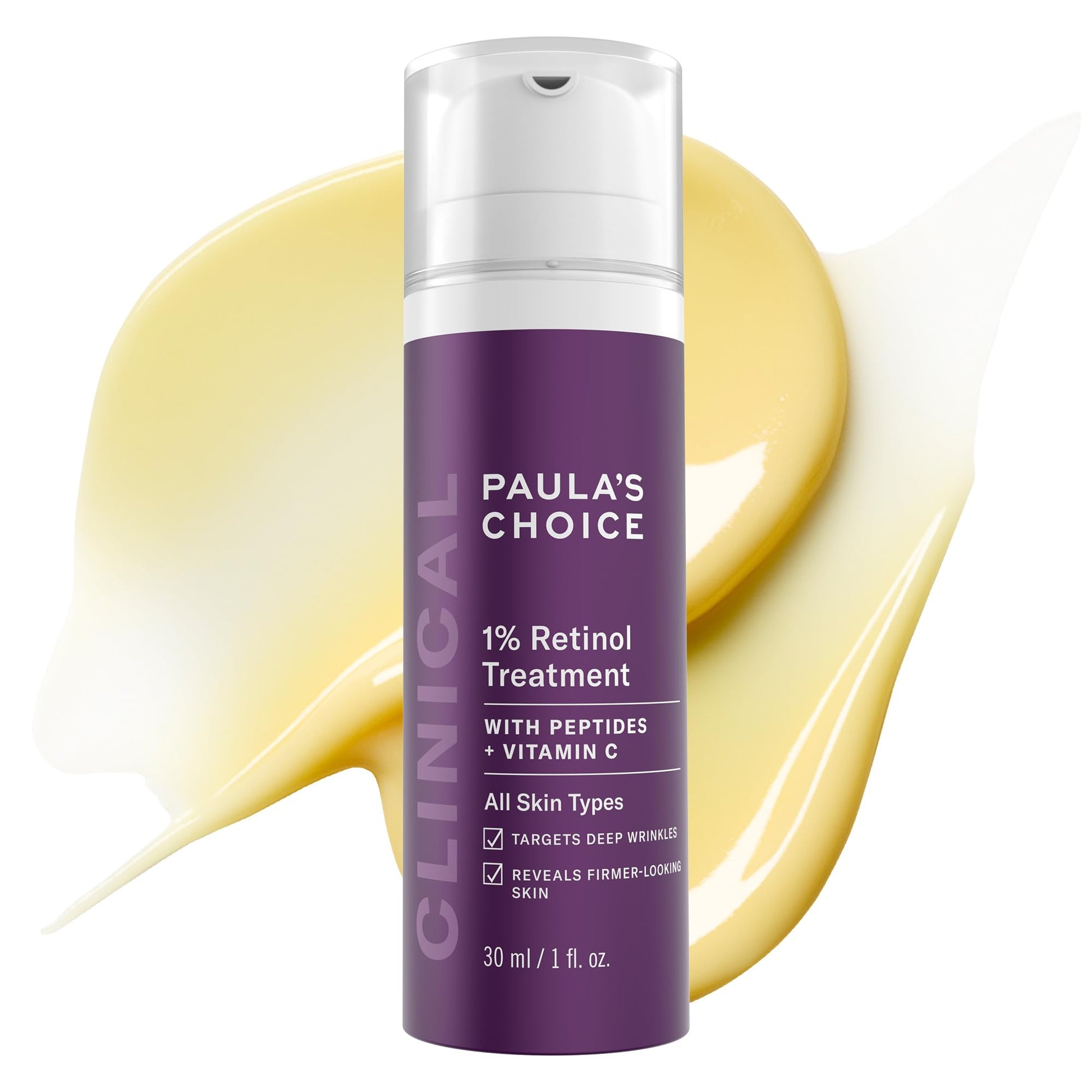 Buy now Paula's Choice CLINICAL 1% Retinol Face Treatment with Peptides, Vitamin C & Licorice Extract, Anti-Aging Skin Care Serum, Fine Lines & Wrinkles, Fragrance Free at indiglob india