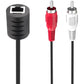 2Pack Stereo RCA to Stereo RCA Audio Signal Extender Over Cat5 (2X RCA to RJ45 Female)