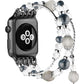 Simpeak Beaded Bracelet Band Compatible with Apple Watch Series 10 9 8 7 6 SE 5 4 3 2 1, Women Fashion Handmade Elastic Bracelet Stretch Strap Compatible with iWatch 42mm(Series 10)/40mm/38mm/41mm