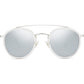 SOJOS Retro Vintage Round Polarized Sunglasses for Women Men Small Double Bridge Circle Sunnies SJ1104