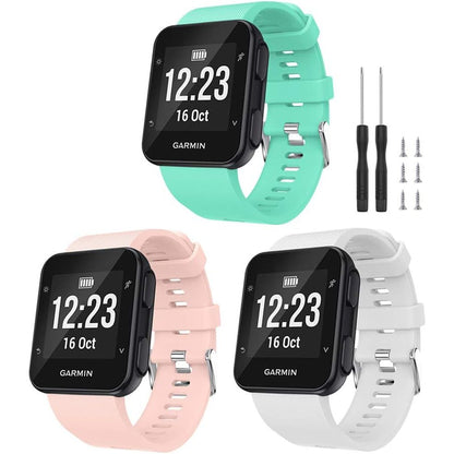 Watbro Band Compatible with Garmin Forerunner 35, Soft Silicone Watch Band Replacement Strap, for Garmin Forerunner 35 Smart Watch, Fit 5.11-9.05 Inch (130mm-230mm) Wrist