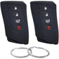 Silicone Rubber Key Fob Cover Compatible with Lexus (4 Buttons) ES300h ES350 LC500 LC500h LS500h NX350 NX250 NX350h GX460 LS500 RX350 (Black Black)