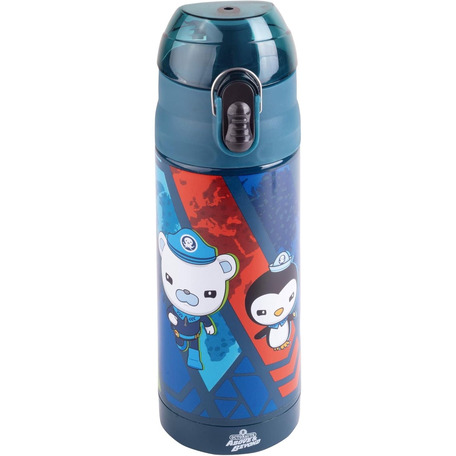 Buy now Octonauts Above & Beyond Stainless Steel 13 oz Reusable Water Bottle for Kids, Blue- Double Wall Insulated, Spill Proof Lid w/Built-in Straw-Keep Liquids Hot or Cold For Hours- Fits Most Lunch Bags at indiglob india