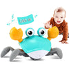 control future Crawling Crab Baby Toy - Infant Tummy Time Toys 3 4 5 6 7 8 9 10 11 12 Babies Boy 3-6 6-12 Learning Crawl 9-12 12-18 Walking Toddler 36 Months Old Music Development 1st Birthday Gifts - Green