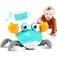 control future Crawling Crab Baby Toy - Infant Tummy Time Toys 3 4 5 6 7 8 9 10 11 12 Babies Boy 3-6 6-12 Learning Crawl 9-12 12-18 Walking Toddler 36 Months Old Music Development 1st Birthday Gifts