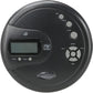 GPX PC332B Portable CD Player with Anti-Skip Protection, FM Radio and Stereo Earbuds - Black