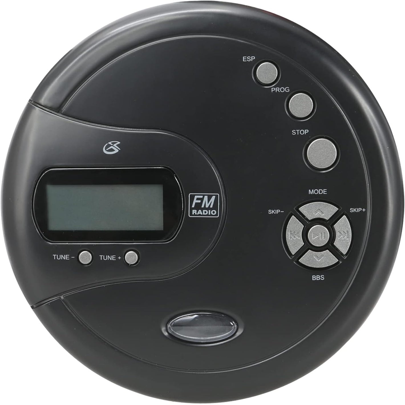 GPX PC332B Portable CD Player with Anti-Skip Protection, FM Radio and Stereo Earbuds - Black