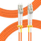 FLYPROFiber- 0.2M OM2 LC to LC Fiber Patch Cable, Length Options: 0.2m-100m, 1GB Duplex 50/125um Multimode Fiber Optic Cable Cord LSZH 0.2Meter(7inch)