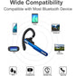 COMEXION Bluetooth Headset, Wireless Bluetooth Earpiece V5.0 Hands-Free Earphones with Stereo Noise Canceling Mic, Compatible iPhone Android Cell Phones Driving/Business/Office