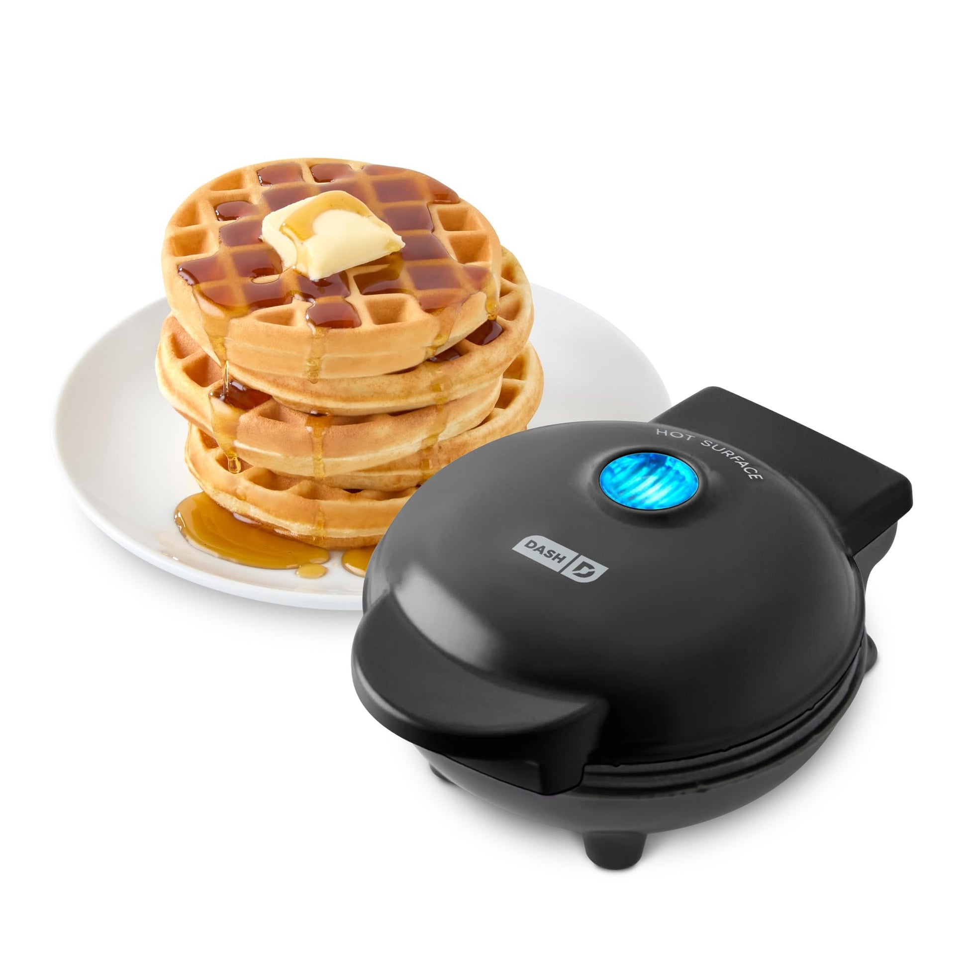 Buy now Dash Mini Waffle Maker- Compact Electric Iron for Creative Homemade Treats - PTFE nonstick surface - Easy-to-Clean - Perfect for Kids & Families - Red at indiglob india
