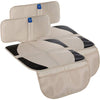 funbliss Car Seat Protector for Child Car Seat,Auto Seat Cover Mat for Under Carseat with Thickest Padding to Protect Leather & Fabric Upholstery,PVC Leather Reinforced Corners - FB2003-2BEIGE