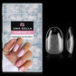 Buy now UNA GELLA Almond Gel Nail Tips, 504PCS Pre Etched Clear Fake Nails Tips Medium Almond Shape - 12 Sizes Full Cover Soft Acrylic Press On Nail Extensions No C Curve Gift for Diy at Home Short Oval at indiglob india