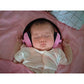 Baby Noise Cancelling Headphones Infant Ear Protection Comfortable Noise Reduction Ear Muffs for Babies Toddler 1 Months to 2 Years, Pink