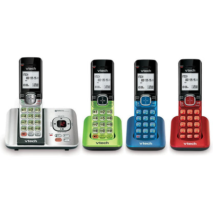 VTech CS6719-2 2-Handset Cordless Phone with Caller ID/Call Waiting, Handset Intercom & Backlit Display/Keypad, Silver