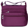 Crossbody Bag for Women Waterproof Shoulder Bag Messenger Bag Casual Nylon Purse Handbag - Purple