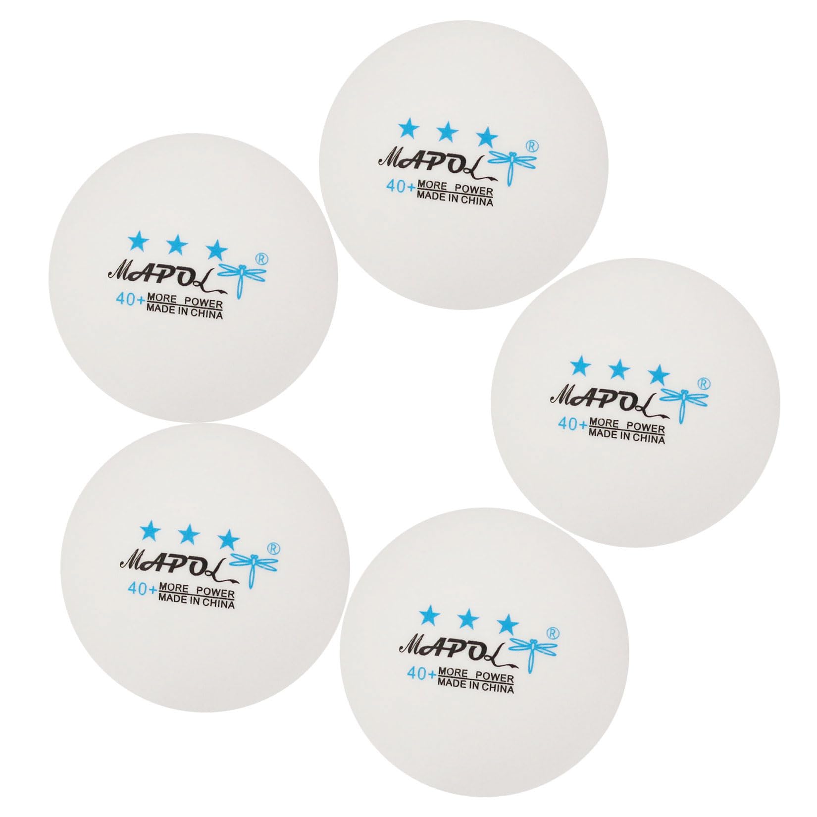 Buy now MAPOL 100 Pack White 3-Star Table Tennis Balls Advanced Training Ping Pong Ball at indiglob india
