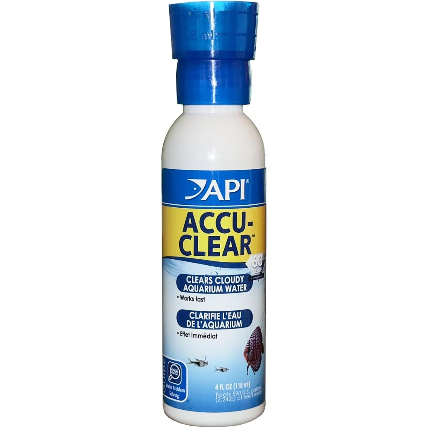 API ACCU-CLEAR Freshwater Aquarium Water Clarifier 4-Ounce Bottle