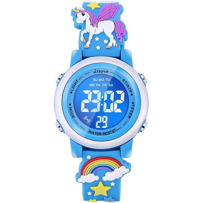 3D Cartoon Waterproof Watches for Girls with Alarm - Best Toys Gifts for Girls Age 3-12