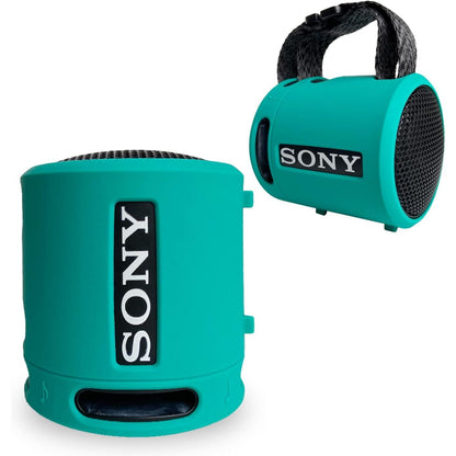 Silicone Cover Case for Sony SRS-XB13/XB100 Extra BASS Wireless Portable Compact Speaker, Protective Skin Sleeve Shell for Sony SRS-XB13 Speaker Accessories (Black)