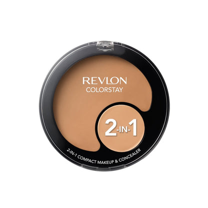 Revlon ColorStay 2-in-1 Compact Makeup & Concealer, Natural Tan