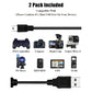 2 Pack 10ft PS3 Controller Charger Cable - Fast Mini USB Data Charging Cord for PS Move PlayStation 3 Wireless Controller, TI84 Plus CE, Digital Camera - My Store