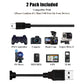 2 Pack 10ft PS3 Controller Charger Cable - Fast Mini USB Data Charging Cord for PS Move PlayStation 3 Wireless Controller, TI84 Plus CE, Digital Camera