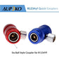 Aupoko R1234yf Quick Couplers, High/Low Side R1234yf Manual Couplers Connector Adapters with 1/4" Male Port, Replacement for A/C Refrigerants Manifold Gauge Set