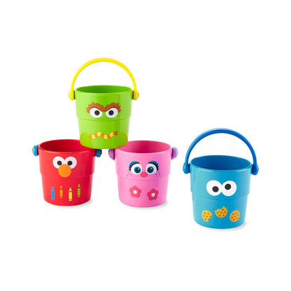 Skip Hop Zoo Stack and Pour Buckets, Rinse Cups, Multi