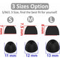 6 Pairs Silicone Galaxy Buds 2 Ear Tips Earbuds, S/M/L 3 Size Soft Rubber Flexible Eartips Buds Wing Tips Fit in Case Compatible with Samsung Galaxy Buds 2 / Galaxy Buds Plus - Black
