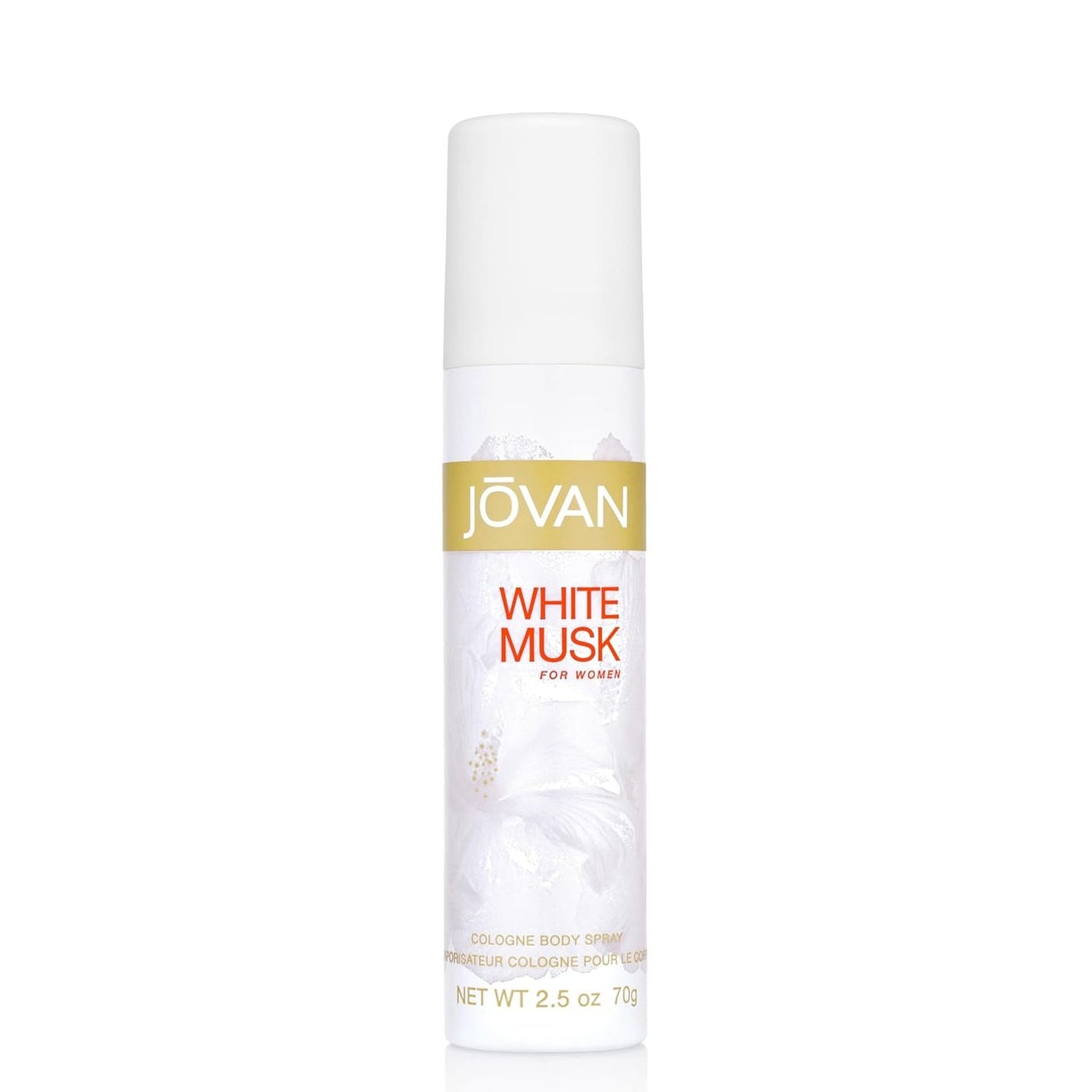 Jovan White Musk for Women Body Spray 2.5 fl oz (Pack of 1), Notes of Jasmine, Musk, and Amber, Women's Fragrance, Long Lasting, Everyday Fragrance, Travel Size