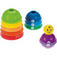 Fisher-Price Baby Toy Stack & Roll Cups, 10-Piece Stacking & Nesting Activity for Developmental Play Infants Ages 6+ Months