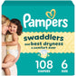Pampers Baby Diapers - Swaddlers - Size 3, 168 Count, Ultra Absorbent Disposable Infant Diaper