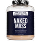 NAKED Mass - Natural Weight Gainer Protein Powder - 8 LB Bulk, GMO Free, Gluten Free & Soy Free. No Artificial Ingredients - 1,250 Calories per Serving