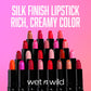 wet n wild Silk Finish Lipstick, Hydrating Rich Buildable Lip Color, Formulated with Vitamins A,E, & Macadamia for Ultimate Hydration, Cruelty-Free & Vegan - Black Orchid