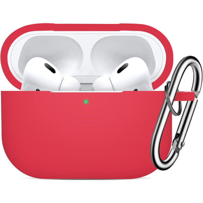 AirPod Case Cover for AirPod 2/1, Shockproof Protective Skin with Keychain for Apple AirPods 2nd 1st Generation Charging Case, Front LED Visible, American Flag AirPod Case