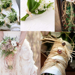 316Yard Rayon Raffia Paper Crochet Brown Ribbon for Knit Summer Sun Hat, Beach Bag, Craft DIY Decoration