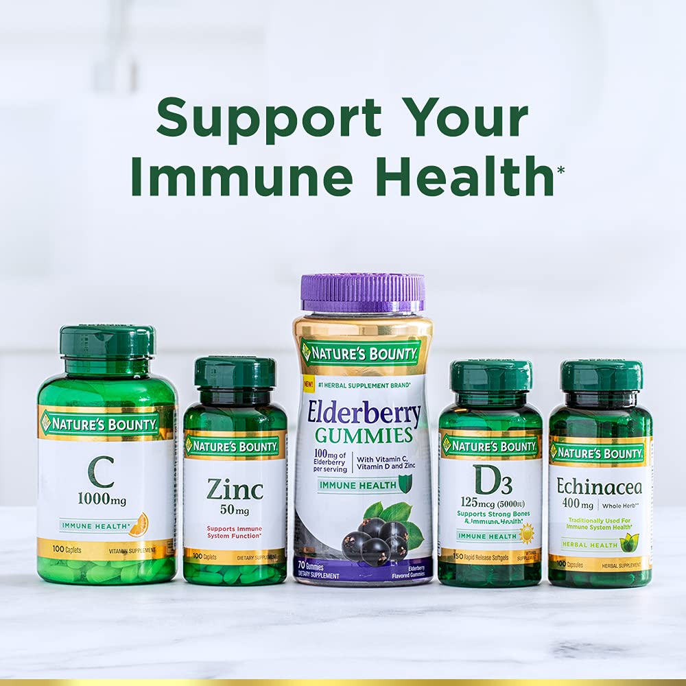 Buy now Nature's Bounty Vitamin C 1000mg, Supports Immune and Antioxidant Health, Vitamin C Supplement, 1 Per Day, 300 Vegetarian Caplets at indiglob india