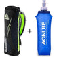 AONIJIE Quick Grip Handheld Water Bottle for Running, Hand Strap Hydration Pack with 500ml Handheld Soft Flask Water Bottle (Black)