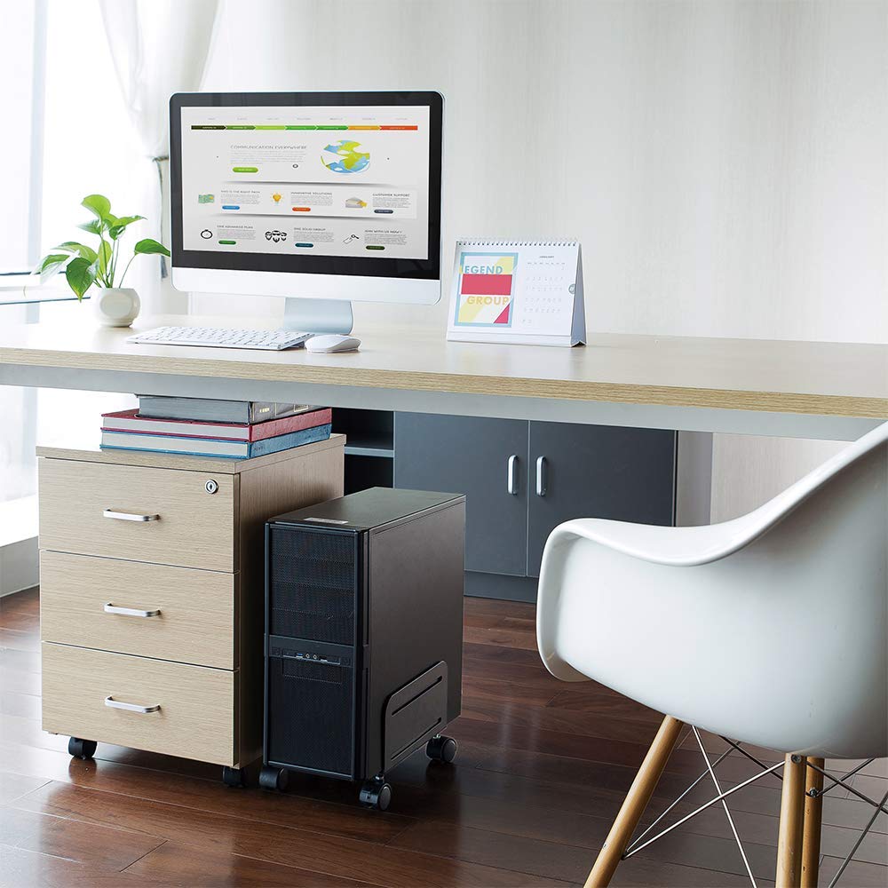Buy now HumanCentric Adjustable PC Stand for Floor, Computer Tower, Adjustable PC Holder, CPU Rolling Cart, for Gaming & Desktop Computers, Under Desk, Fits Computer Cases 4.7" to 8.2" up to 22lbs at indiglob india