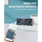 PRUNUS J-288 Portable Radio AM FM Radio with Bluetooth Speaker, Sleep Timer, Power-Saving Display, Ultra-Long Antenna, AUX Input & USB Disk & TF Card MP3 Player, NO Manual Preset