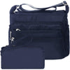 Crossbody Bag for Women Waterproof Shoulder Bag Messenger Bag Casual Nylon Purse Handbag - Navy Blue-rfid