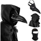 Buy now Halloween Plague Doctor Mask Plague Doctor Costume Obito Mask Steampunk Halloween Mask Horror Scary Halloween Mask Costume Props for Party Prom Halloween Gifts Set（3-pc Set） (Black), 12 inches Default at indiglob india