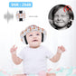 Infant Ear Protection Noise Cancelling Baby Ear Muffs, Toddler Hearing Protection with Adjustable Elastic Headband (Bear, White