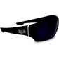 Buy now Locs Men's Rectangular Hardcore Wrap 63mm Sunglasses (Matte Black Rubberized Finished) at indiglob india