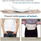 Travel Money Belt Hidden Waist Stash Wallet RFID Blocking Anti-Theft Passport Holder for Men Women, Cream